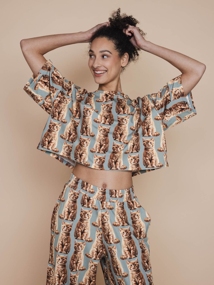 Bowie Cropped T-shirt Dames from SNURK