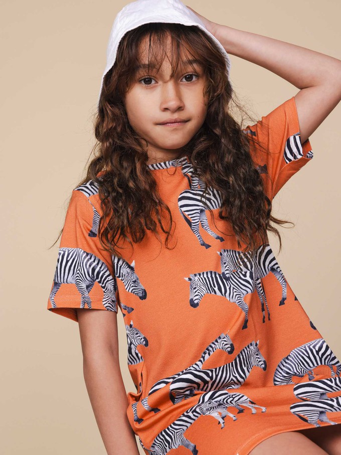 Zebras T-shirt Dress Kids from SNURK
