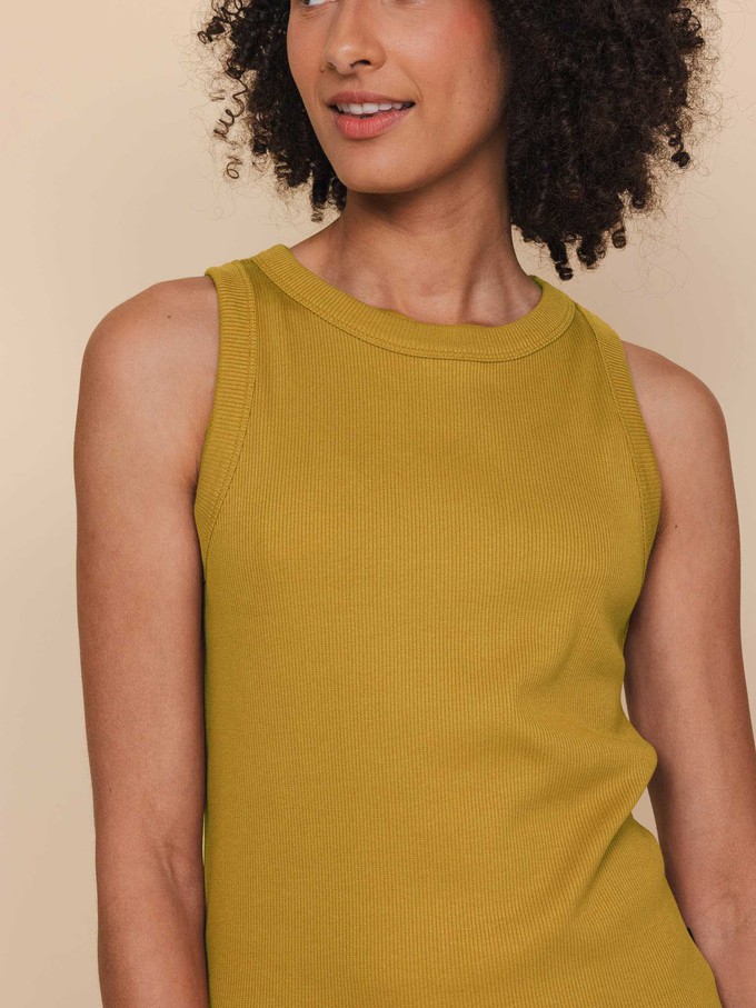 Mustard Tanktop Dames from SNURK