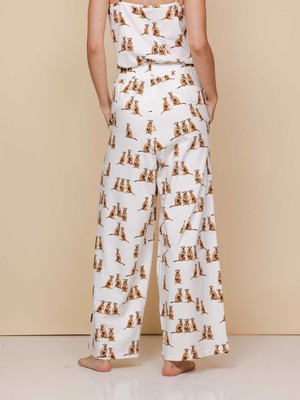 Meerkats Topje en Wijde broek set Dames from SNURK