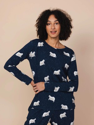 Counting Sheep T-shirt lange mouwen Dames from SNURK