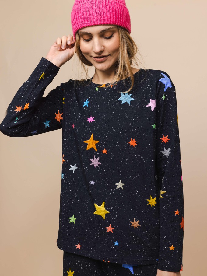 Starry Night T-shirt lange mouwen Dames from SNURK