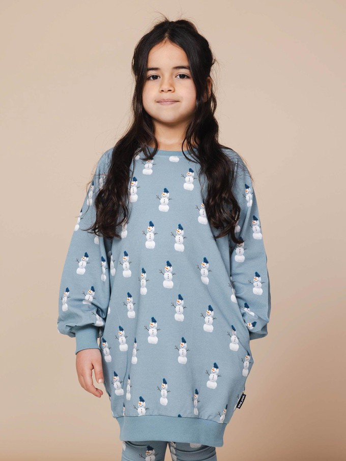 Mr Snowman Sweater Dress Kids from SNURK