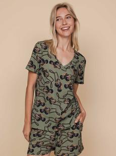 Binoculars V-neck T-shirt Dames via SNURK