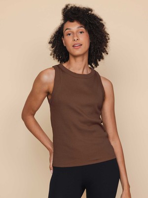 Dark Brown Tanktop Dames from SNURK