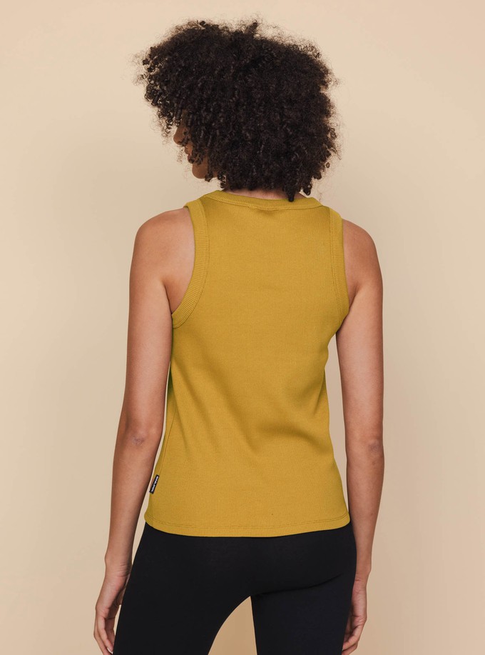 Mustard Tanktop Dames from SNURK