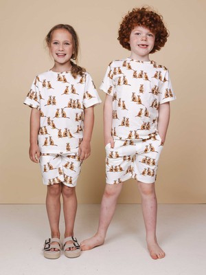 Meerkats T-shirt en Shorts set Kids from SNURK
