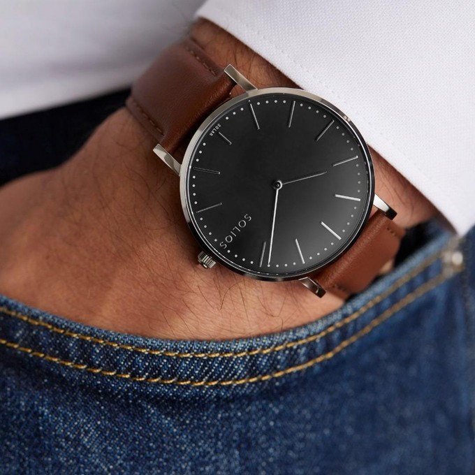 Black Solar Watch | Black Mesh from Solios Watches