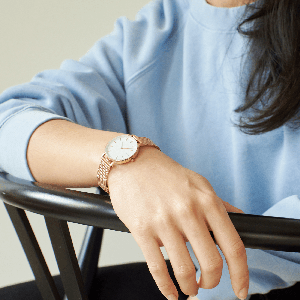 White Mini Solar Watch | Brown Vegan Leather from Solios Watches