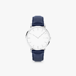 White Solar Watch | Blue Vegan Leather from Solios Watches