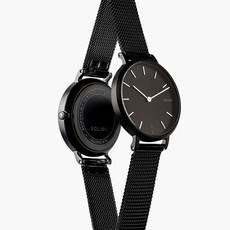 Black Mini Solar Watch | Black Mesh van Solios Watches