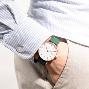 White Solar Watch | Blue Vegan Leather from Solios Watches