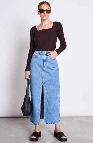 Luce denim rok light blue from Sophie Stone