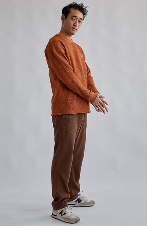Dundrum trui umber orange from Sophie Stone