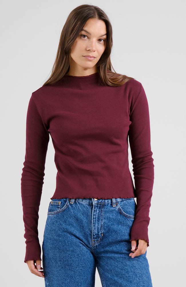 Ryd rib top fig red from Sophie Stone