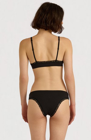 Flex Lace triangle bralette zwart from Sophie Stone