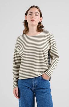Humledal stripes top leave green via Sophie Stone