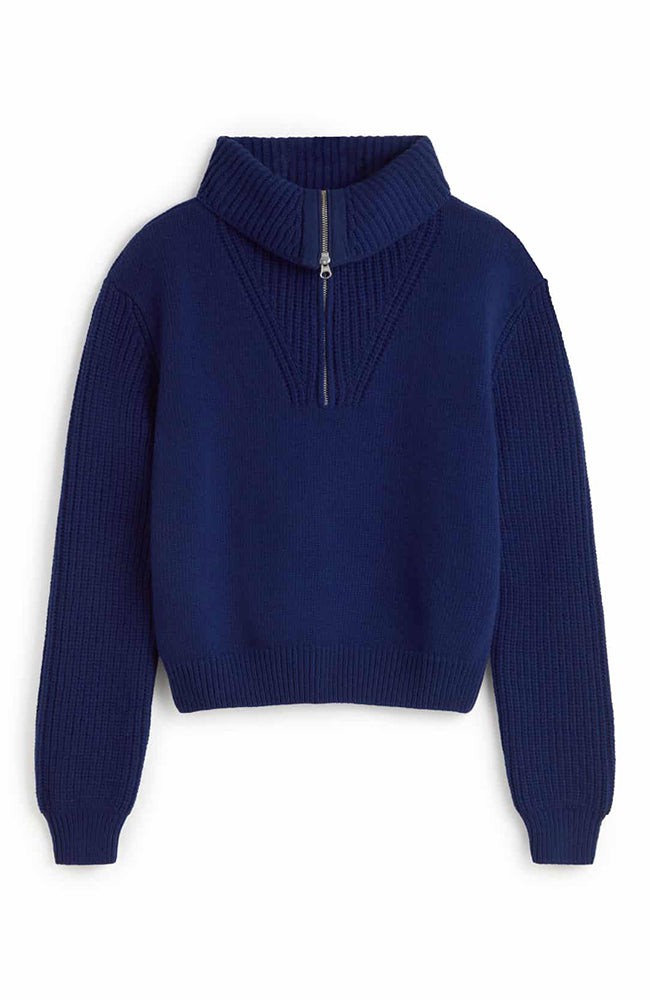 Indigo tanit knitted sweater from Sophie Stone