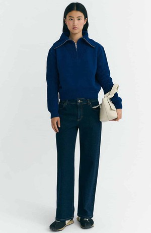 Indigo tanit knitted sweater from Sophie Stone