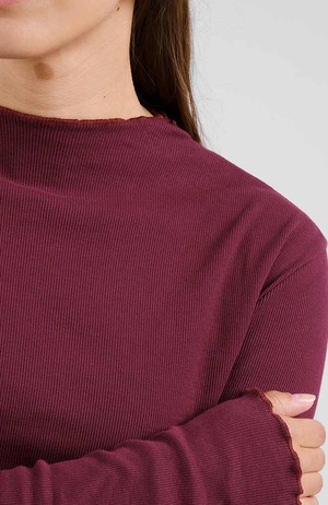 Ryd rib top fig red from Sophie Stone