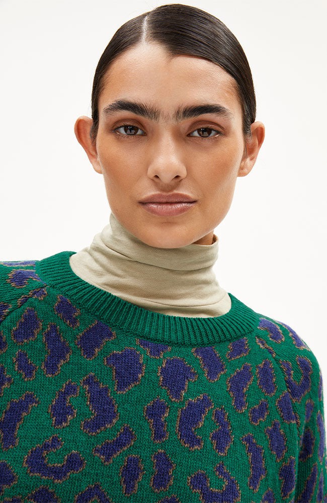 Diliriaa trui leopaa green from Sophie Stone