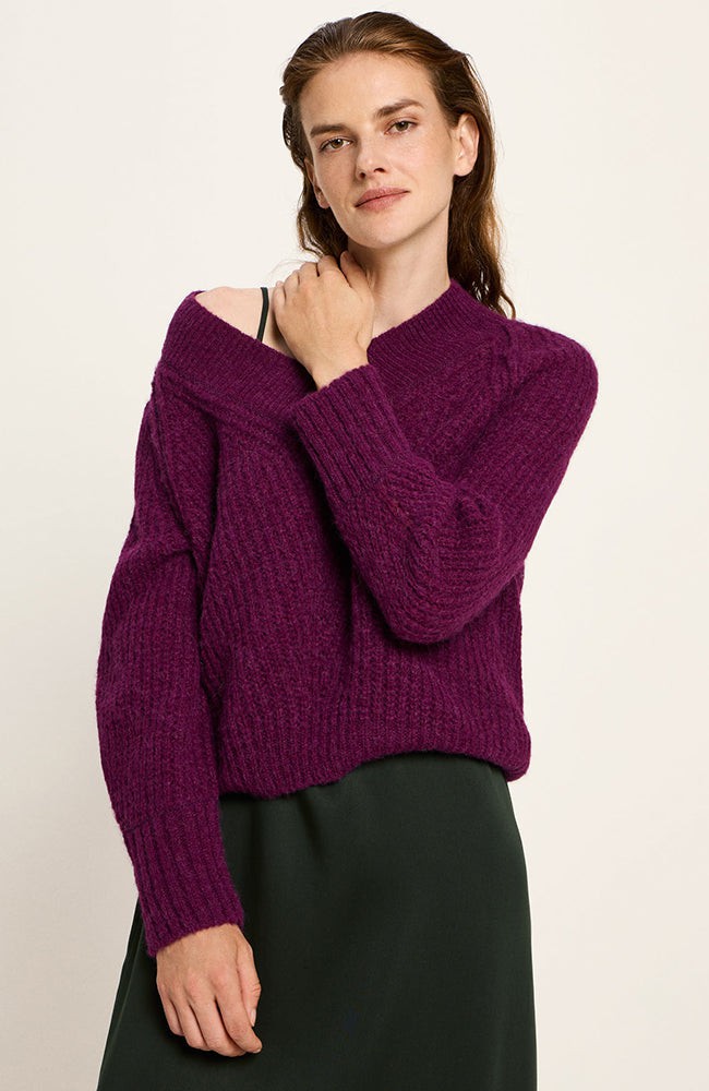 Gebreide trui bordeaux from Sophie Stone