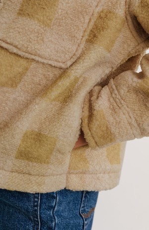 Hoben jas mustard check from Sophie Stone