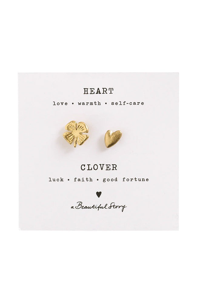 Klaver en hart broche set from Sophie Stone