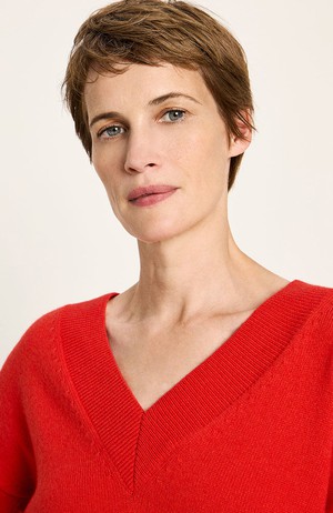 Gebreide trui rood from Sophie Stone