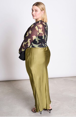 Dora mesh long sleeve mossfire from Sophie Stone