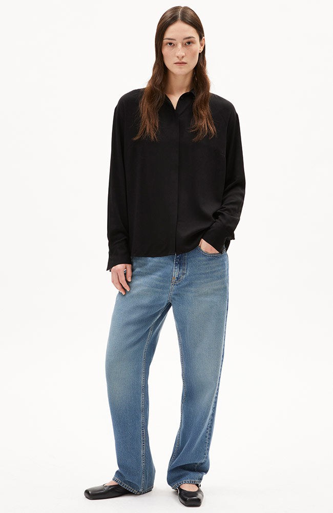 Larisaana longsleeve blouse black from Sophie Stone