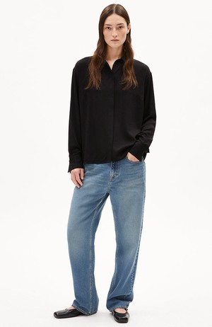 Larisaana longsleeve blouse black from Sophie Stone
