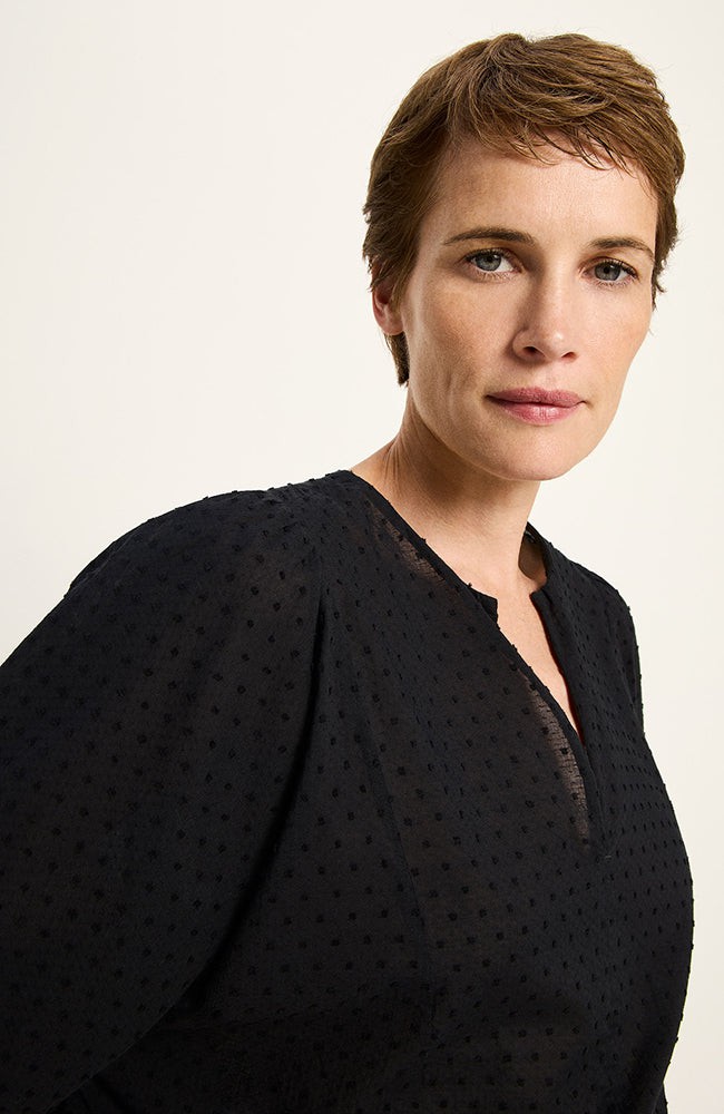 Blouse structuur zwart from Sophie Stone