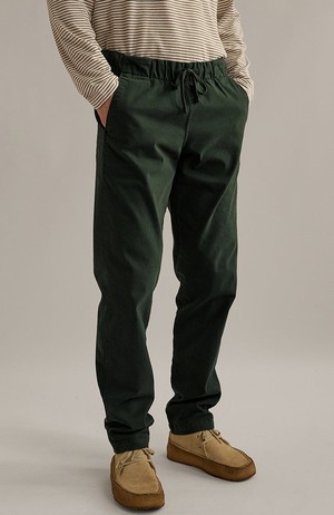 Kuhn chino broek dark green from Sophie Stone