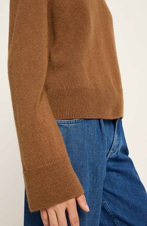 Cropped bruine trui from Sophie Stone