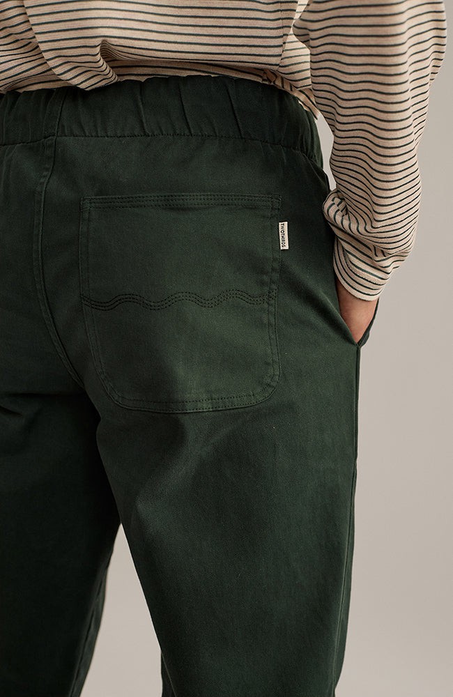 Kuhn chino broek dark green from Sophie Stone