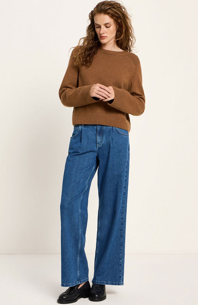 Cropped bruine trui from Sophie Stone