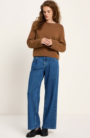 Cropped bruine trui from Sophie Stone