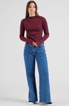 Ryd rib top fig red via Sophie Stone