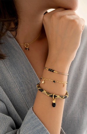 Decent armband Black Onyx from Sophie Stone