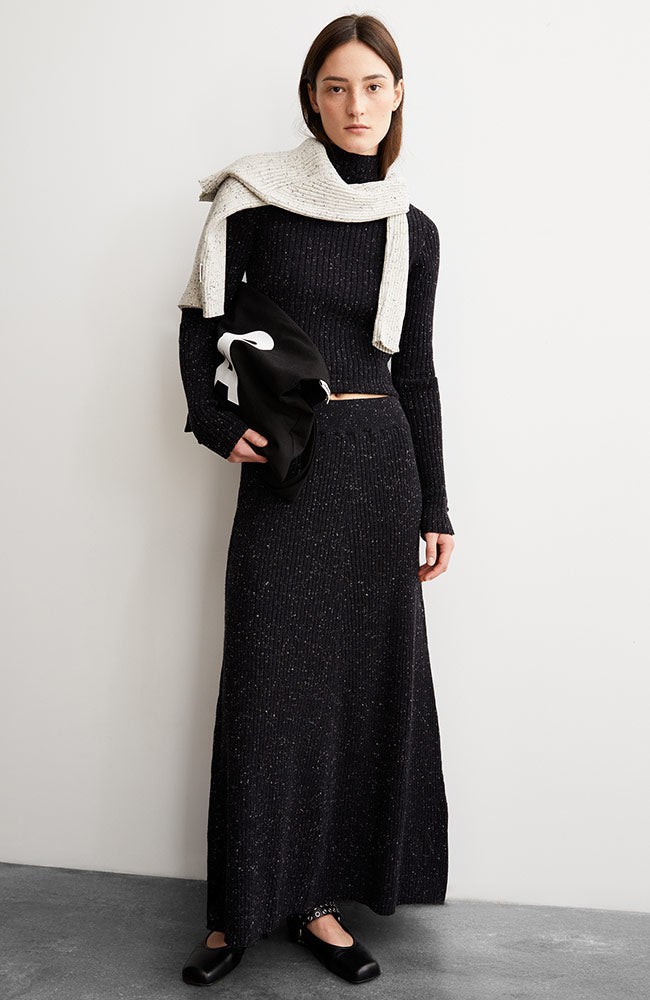 Hanaa tweed rok zwart from Sophie Stone