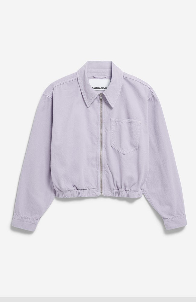 Caarsta denim jack cropped soft lilac from Sophie Stone