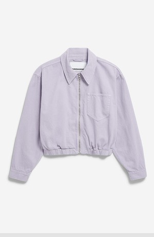 Caarsta denim jack cropped soft lilac from Sophie Stone