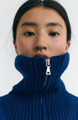 Indigo tanit knitted sweater from Sophie Stone