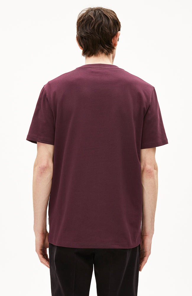 Maarkos t-shirt dark cranberry from Sophie Stone