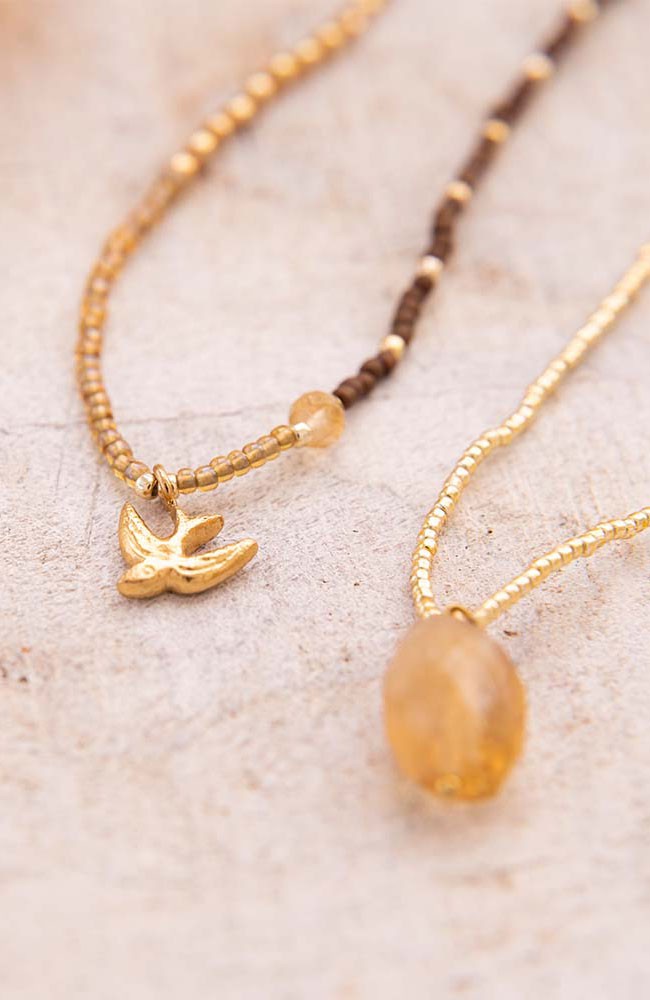 Feel citrine ketting from Sophie Stone