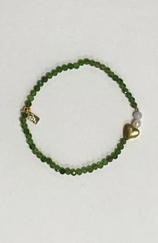 Armband Heart Green via Sophie Stone