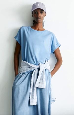 Idaara t-shirt silky blue from Sophie Stone