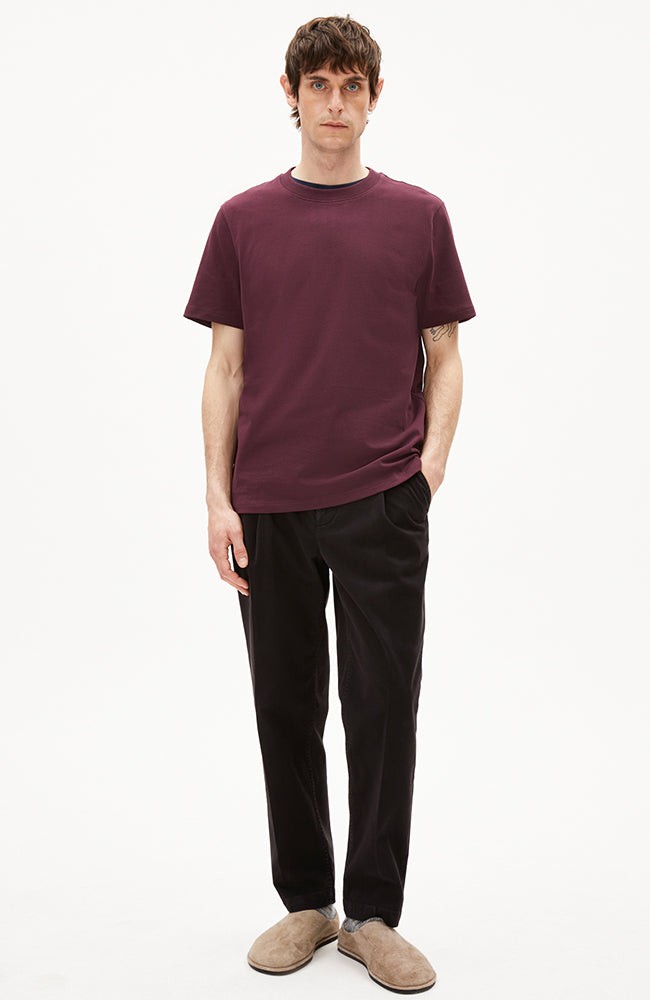 Maarkos t-shirt dark cranberry from Sophie Stone