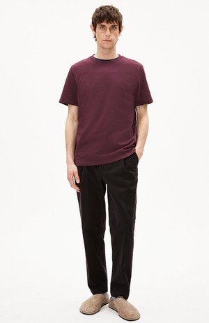 Maarkos t-shirt dark cranberry from Sophie Stone